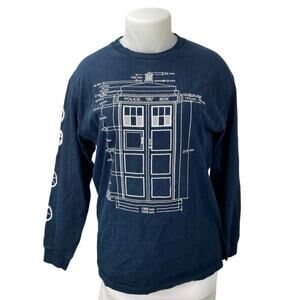 Navy Blue Long Sleeve Tee